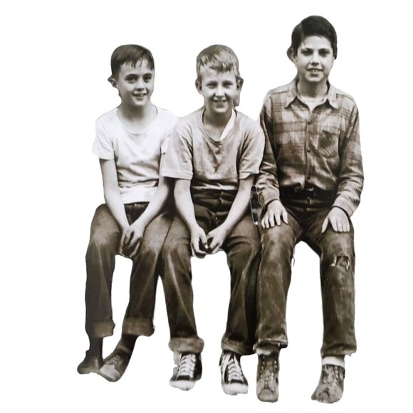 Vintage Boys Collectibles Gift Basket Mother Father Birthday Blue Decor - Picture 2 of 13